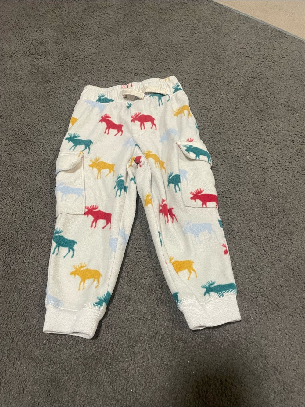 Moose Print Fleece Pants